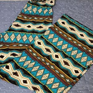 Super Line western look wide leg pull on pants size small